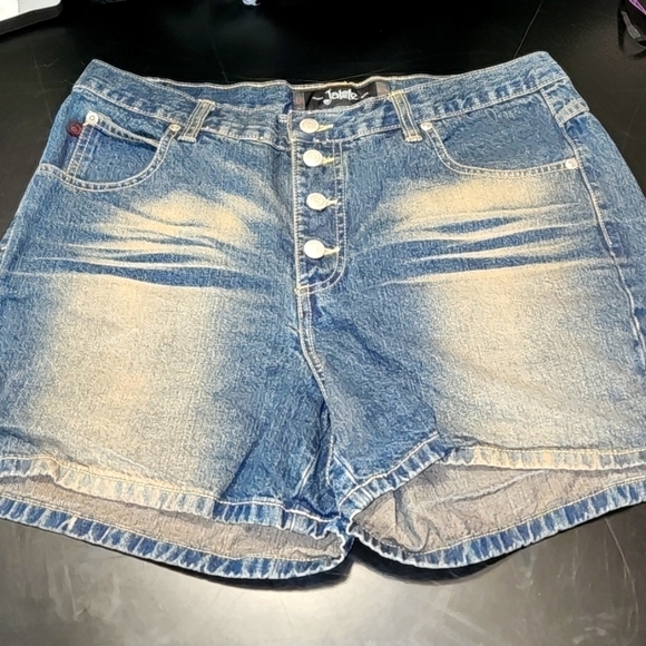Jalate Pants - Vintage Jalate jeans shorts w/whiskers Sz 14